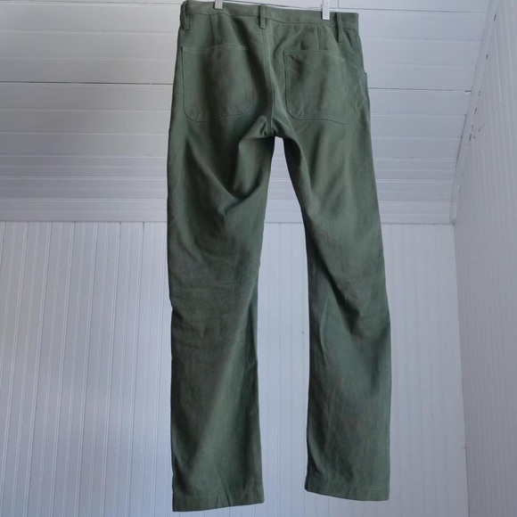 Taylor Stitch Tuff Duck olive green slacks - Picture 2 of 6